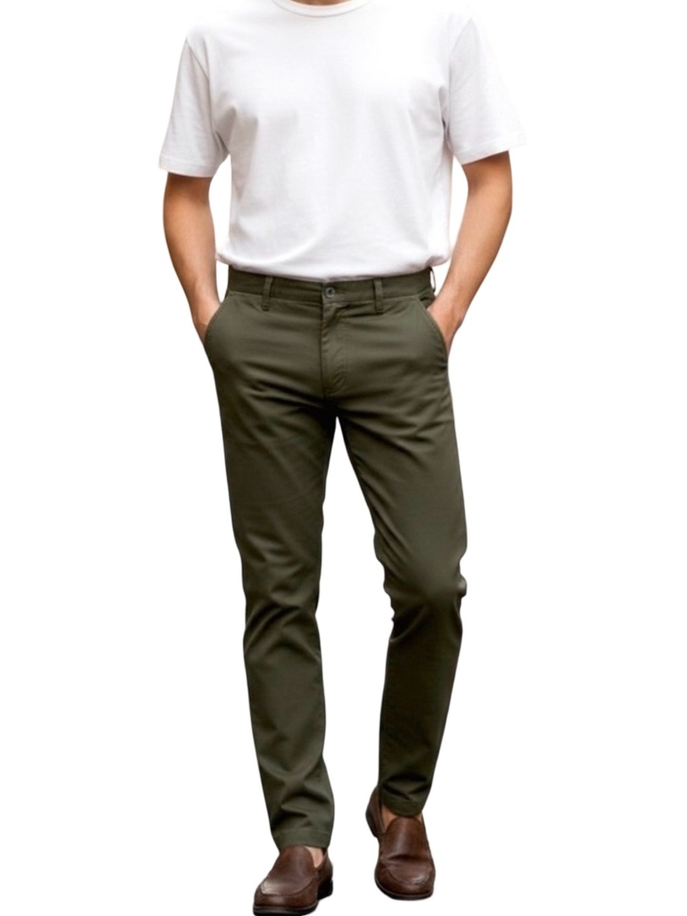 The Perfect Jeans NYC | Slim-Fit Denkhaki™ Jeans/Khakis | Olive | 34/30 NWT